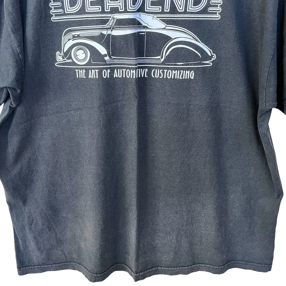 Deadend T Shirt Adult 2XL Black Official Cruising Gear Magazine Auto Graphic Tee